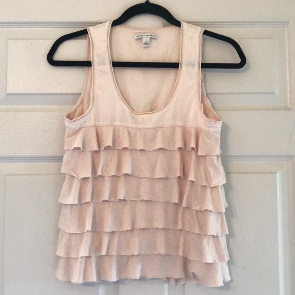 Flirty Ruffle Tank - Banana Republic